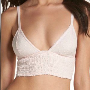 Free People Marisole Longline Bralette Peach Mist